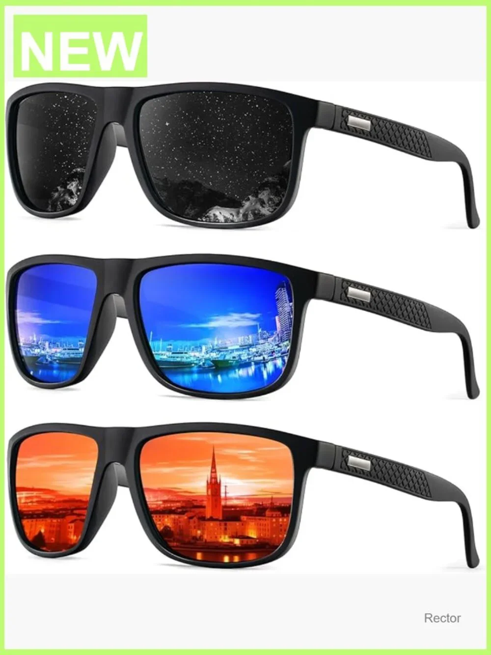 Classic Polarized Sunglasses with UV400 Protection for Driving Fishing Golf